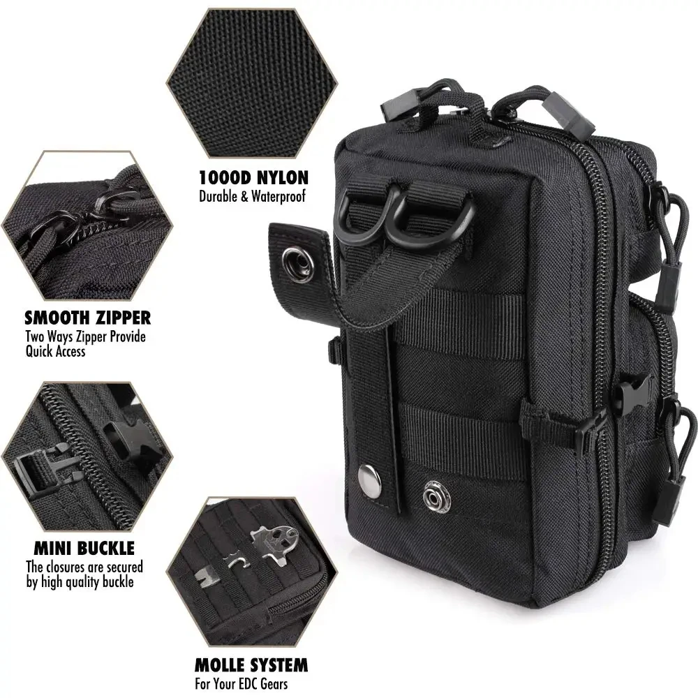 Mini Molle Utility Pouch, EDC  - Outdoor Hunting Gear Storage review and price