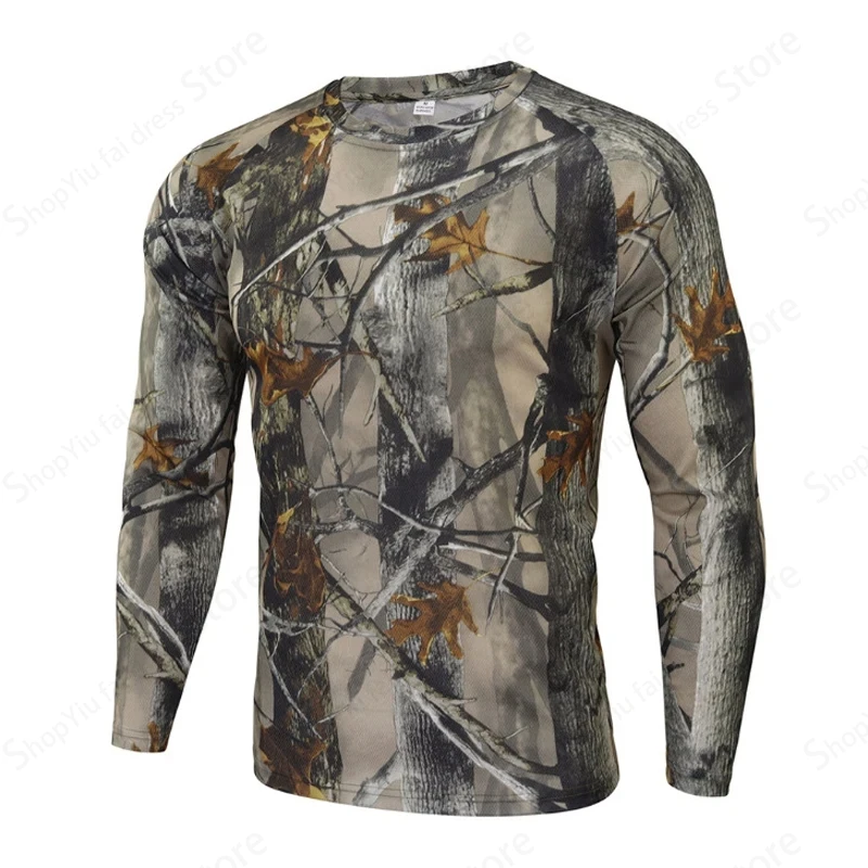Mens Camo Long Sleeve T Shirt  - Outdoor Hunting Prints review and price