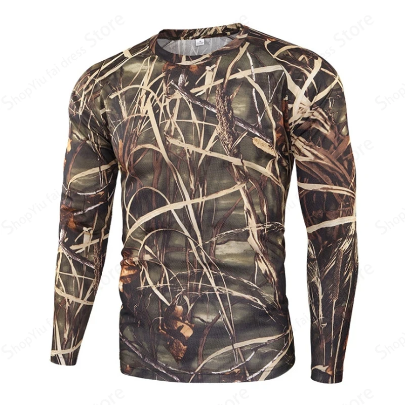 Mens Camo Long Sleeve T Shirt  - Outdoor Hunting Prints review and price